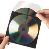 Pochettes adhésives 3L pour CD/DVD avec séparateur de protection