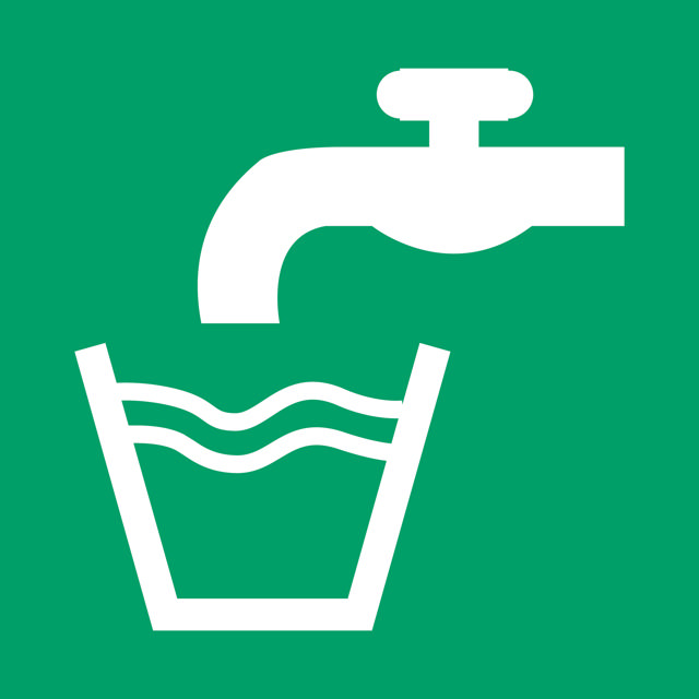 Panneau pictogramme Eau potable