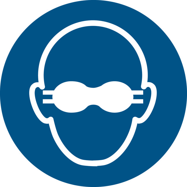 Panneau pictogramme Protection des yeux opaque obligatoire