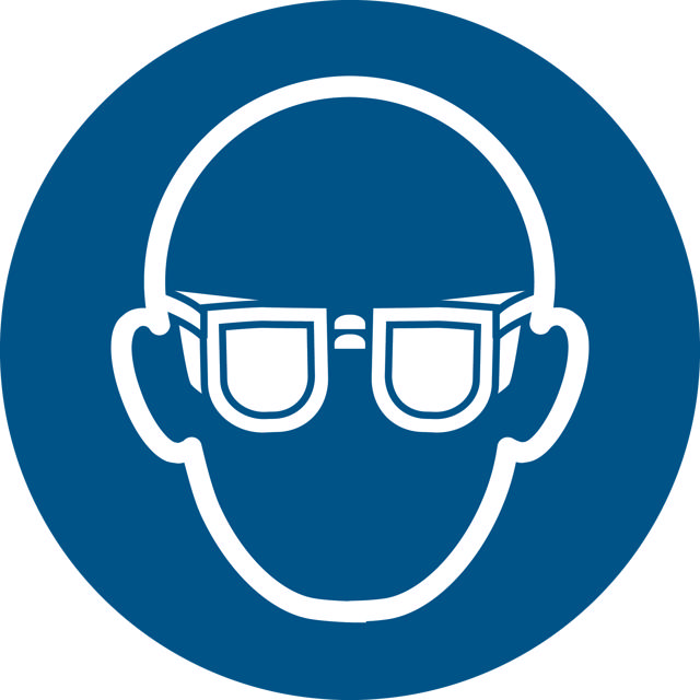 Panneau pictogramme Protection des yeux obligatoire