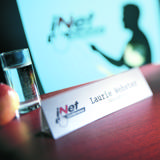 Porte-nom, avec insert, 210 x 63 mm